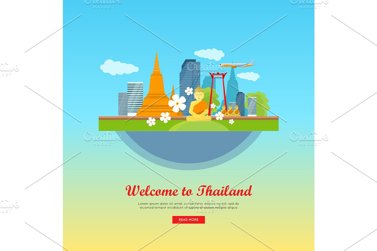 Welcome to Thailand, Travel Poster in Illustrations - product preview 8