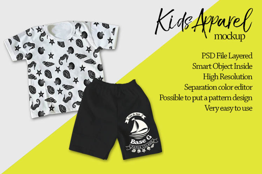 Kids Apparel Mockup in Product Mockups - product preview 8