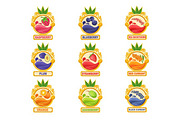 Jam Label Sticker Collection Of Templates In Round Frames