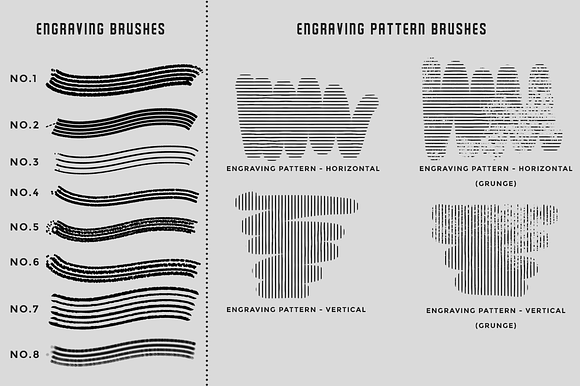 Vintage engraving Procreate brushes in Photoshop Brushes - product preview 3