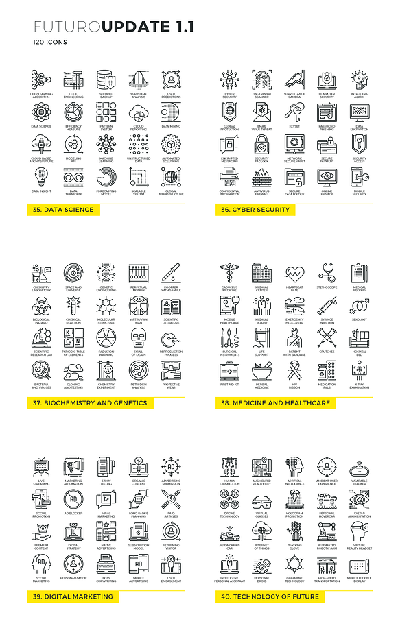 Futuro Line Icons in Line Icons - product preview 1