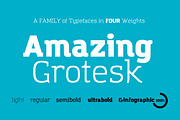 Amazing Grotesk - 9 fonts
