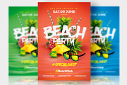Summer Party Flyer Psd