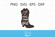 Just a Small Town Girl SVG