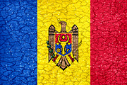 Moldova Grunge Style National Flag