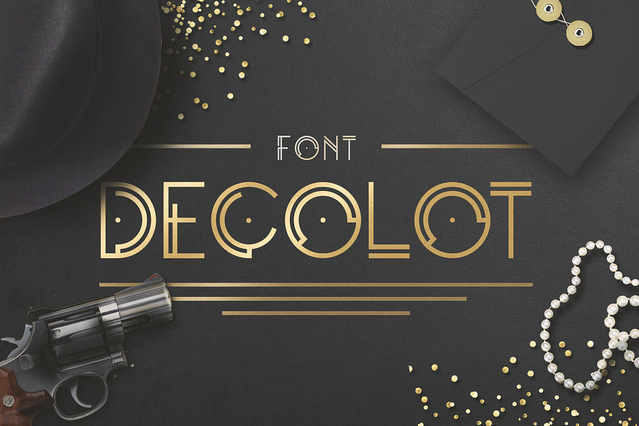 Decolot Font in Art Deco Fonts - product preview 8