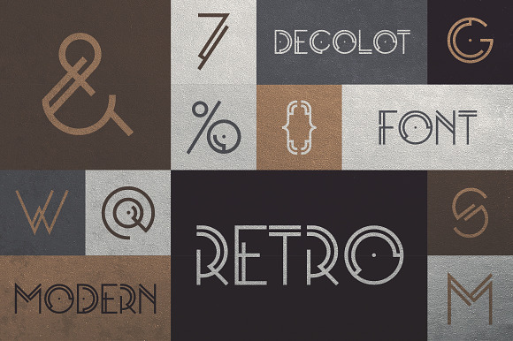 Decolot Font in Art Deco Fonts - product preview 3