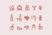 15 Wine Icons