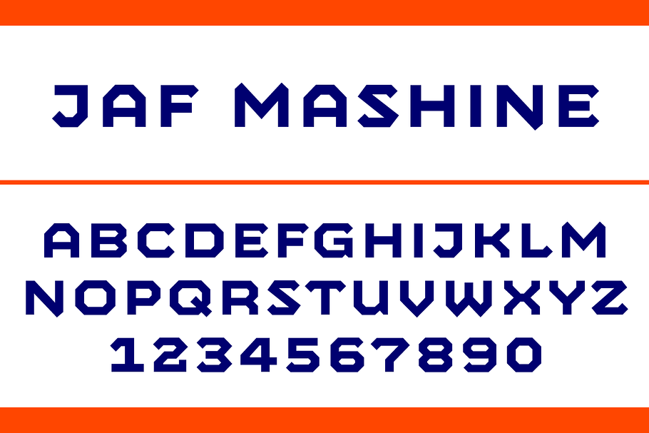 JAF Mashine in Display Fonts - product preview 8