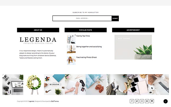 Legenda Responsive Blogger Template in Website Templates - product preview 3