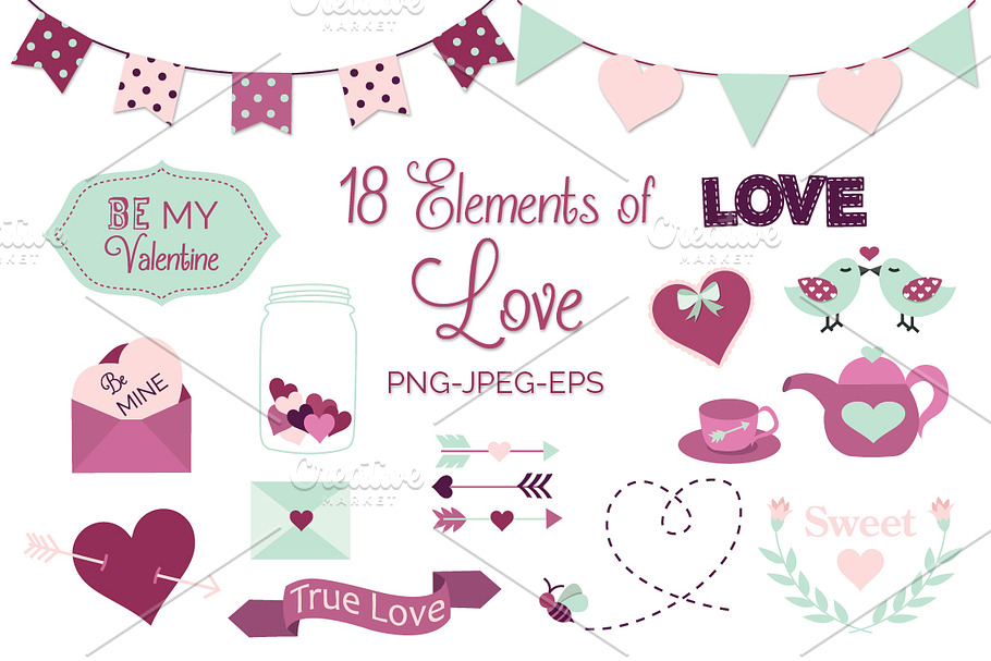Valentines Day Elements