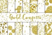 Gold Confetti Overlays/Backgrounds