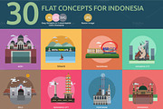 Flat Concept City of Indonesia
