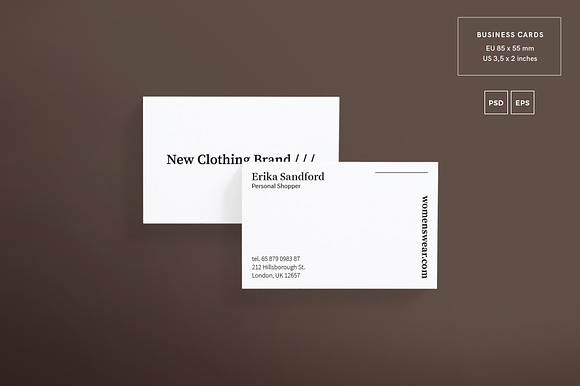 Business Cards | Women Fashion in Business Card Templates - product preview 1