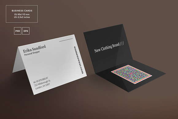Business Cards | Women Fashion in Business Card Templates - product preview 2