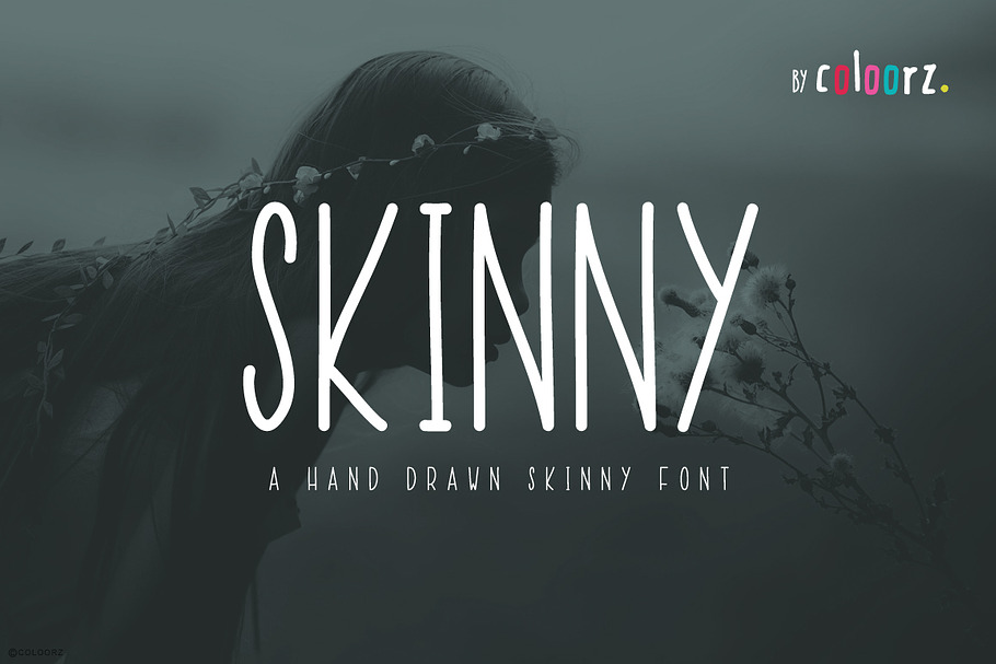 Hand Draw Skinny Font in Sans-Serif Fonts - product preview 8