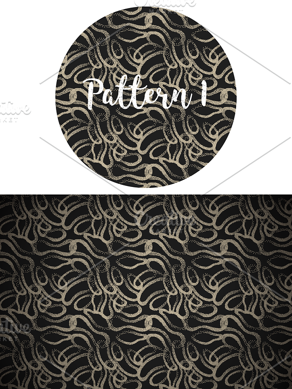Vector Abstract Seamless Patterns in Patterns - product preview 1