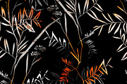 dry flowers pattern | JPEG