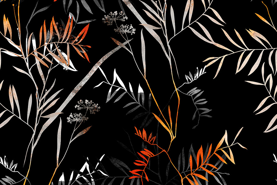 dry flowers pattern | JPEG in Patterns - product preview 8