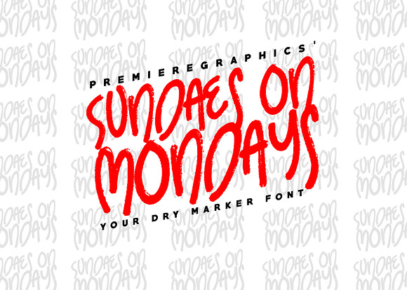 Sundaes on Mondays in Display Fonts - product preview 6