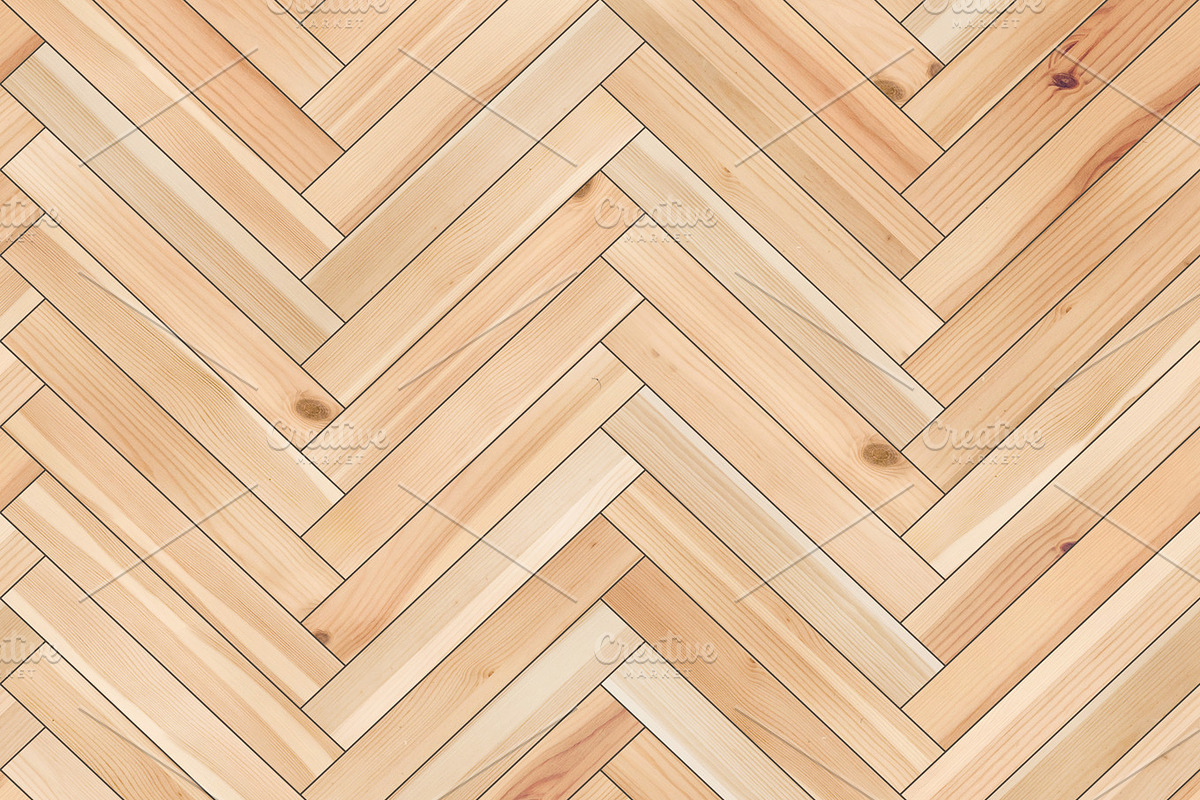 Seamless wood parquet texture (herringbone sand color) in Textures - product preview 8