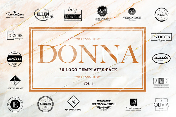 Donna - Logo Templates Pack Vol.1