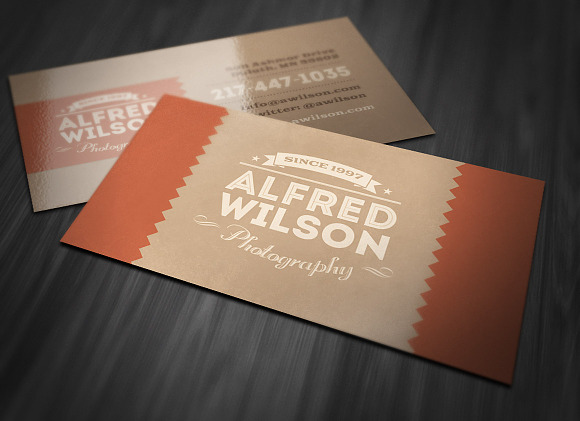 Retro Business Card 2 in Business Card Templates - product preview 2