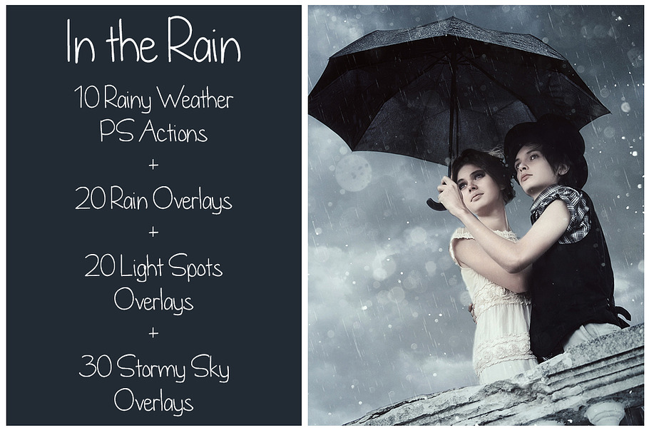 Rain Bundle - Actions&Overlays in Textures - product preview 8