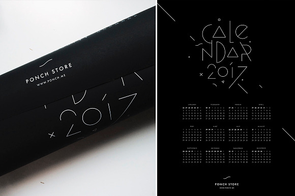 Calendar 2017 in Stationery Templates - product preview 2