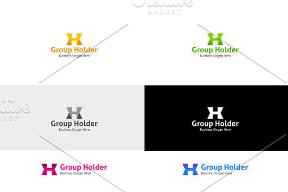 Group Holder Style Logo in Logo Templates - product preview 4