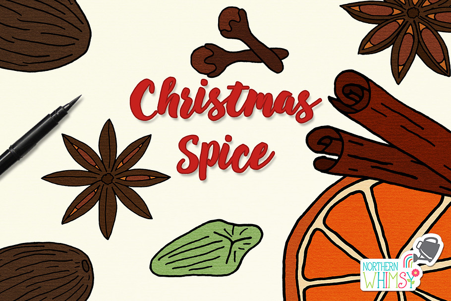 Christmas Spice Illustrations