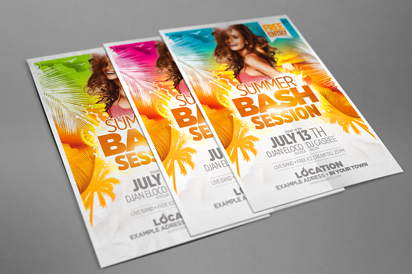 Summer Bash Session in Flyer Templates - product preview 2