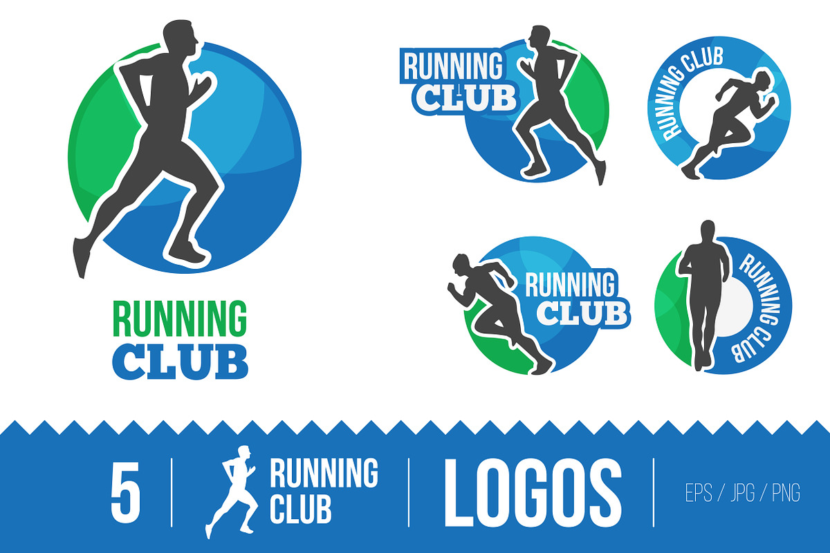 Marathon or Running club vector logo in Logo Templates - product preview 8