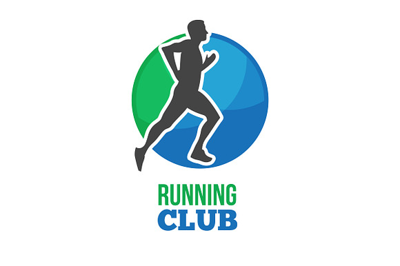 Marathon or Running club vector logo in Logo Templates - product preview 1