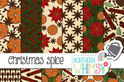 Christmas Spice Seamless Patterns