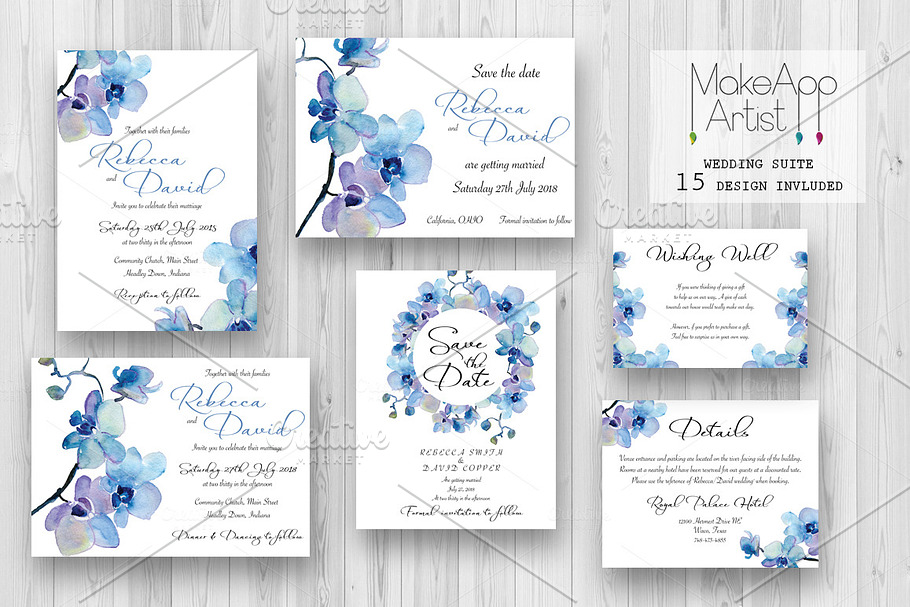 Wedding Invitation Suite - Rebecca in Wedding Templates - product preview 8