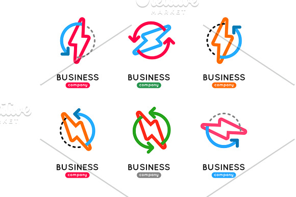 Thunderbolt business logo in Logo Templates - product preview 2