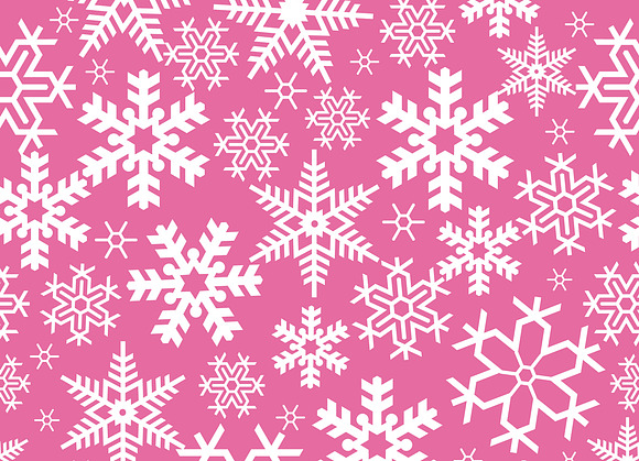 Seamless Christmas snowflakes in Patterns - product preview 1
