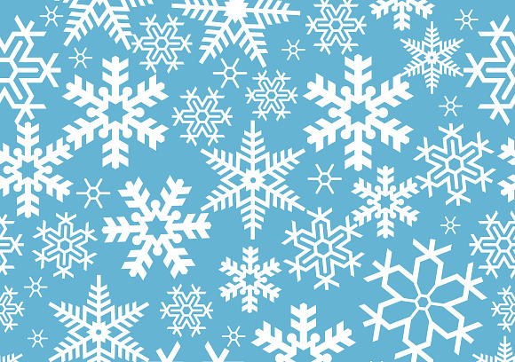 Seamless Christmas snowflakes in Patterns - product preview 3