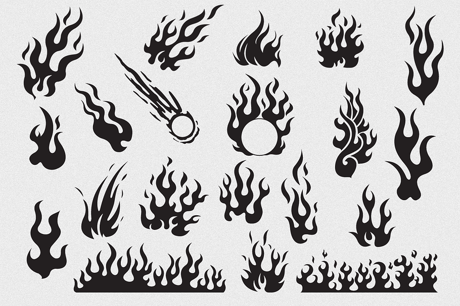 Flames Vector Pack in Objects - product preview 8