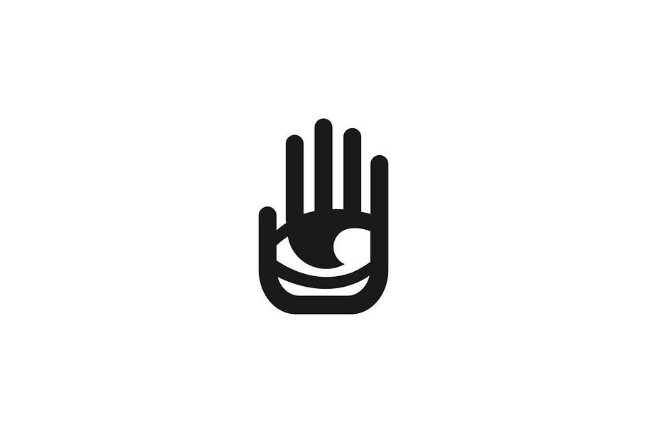 Extrasensory Hand Logo Template  in Logo Templates - product preview 8