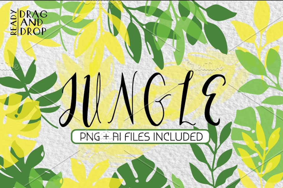 JUNGLE - tropical leaves