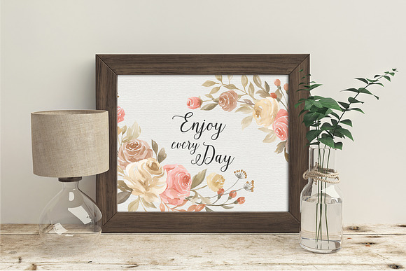 Roses Story. Design Kit Watercolor in Illustrations - product preview 4
