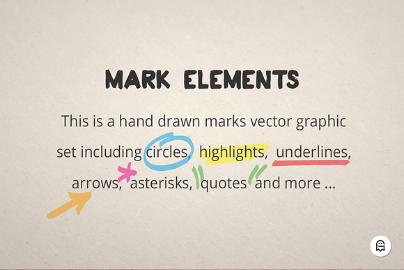 Hand Drawn Text Marks in Objects - product preview 1