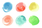 Summertime watercolor backgrounds