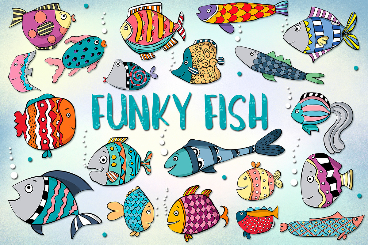 Funky Fish in Illustrations - product preview 8