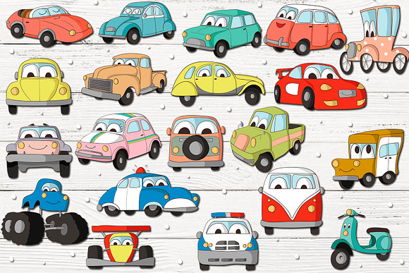 Car Characters in Illustrations - product preview 1