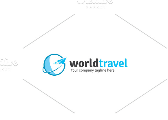 World Travel Logo in Logo Templates - product preview 1