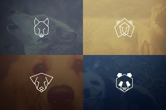 17 Geometric Animal Icons and Logos  in Logo Templates - product preview 4
