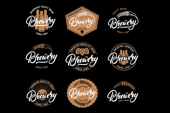 Brewery Logo Set in Logo Templates - product preview 3